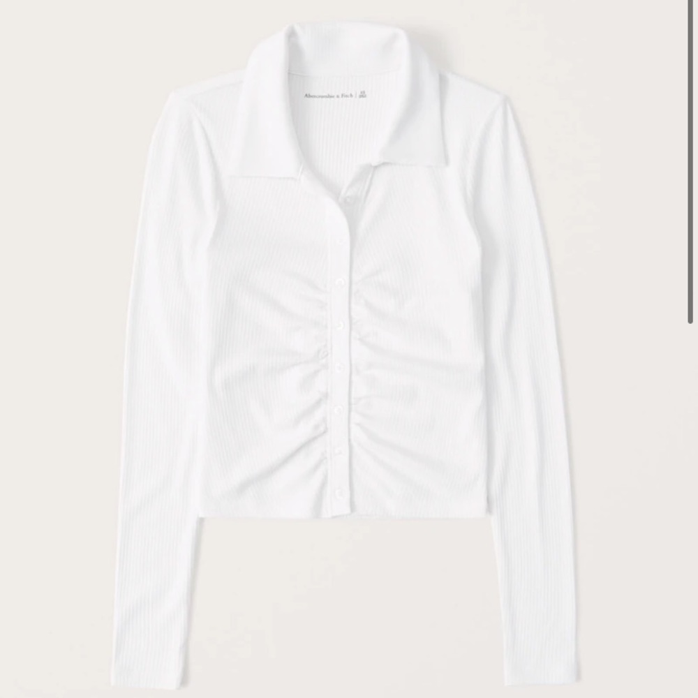 Ruched polo top - SOLD